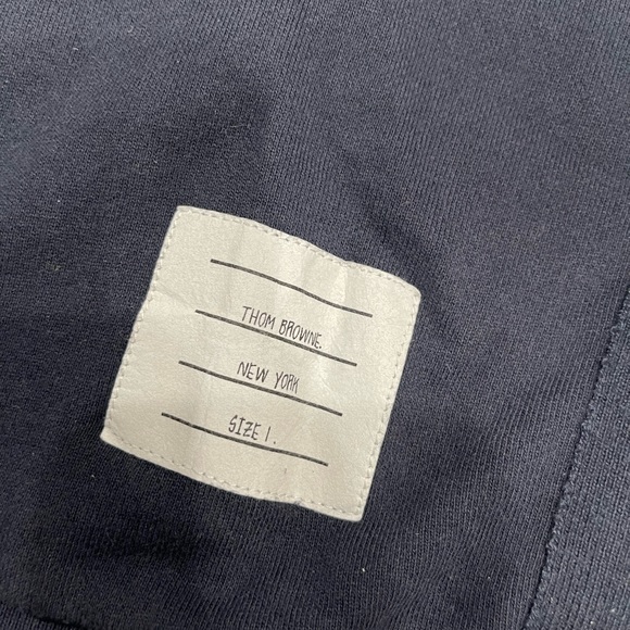 Thom Browne Embroidered Shark & Surfboard Crew Sweat Zippered Size 1 - Picture 3 of 12